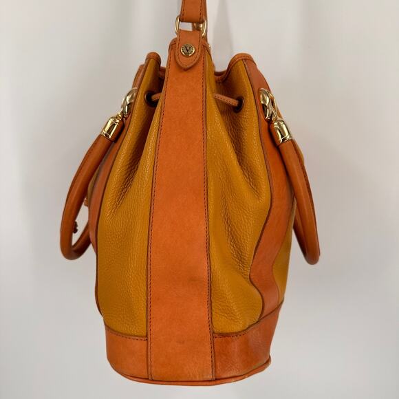Valentina Leather Drawstring Bucket Bag Purse - Picture 4 of 9